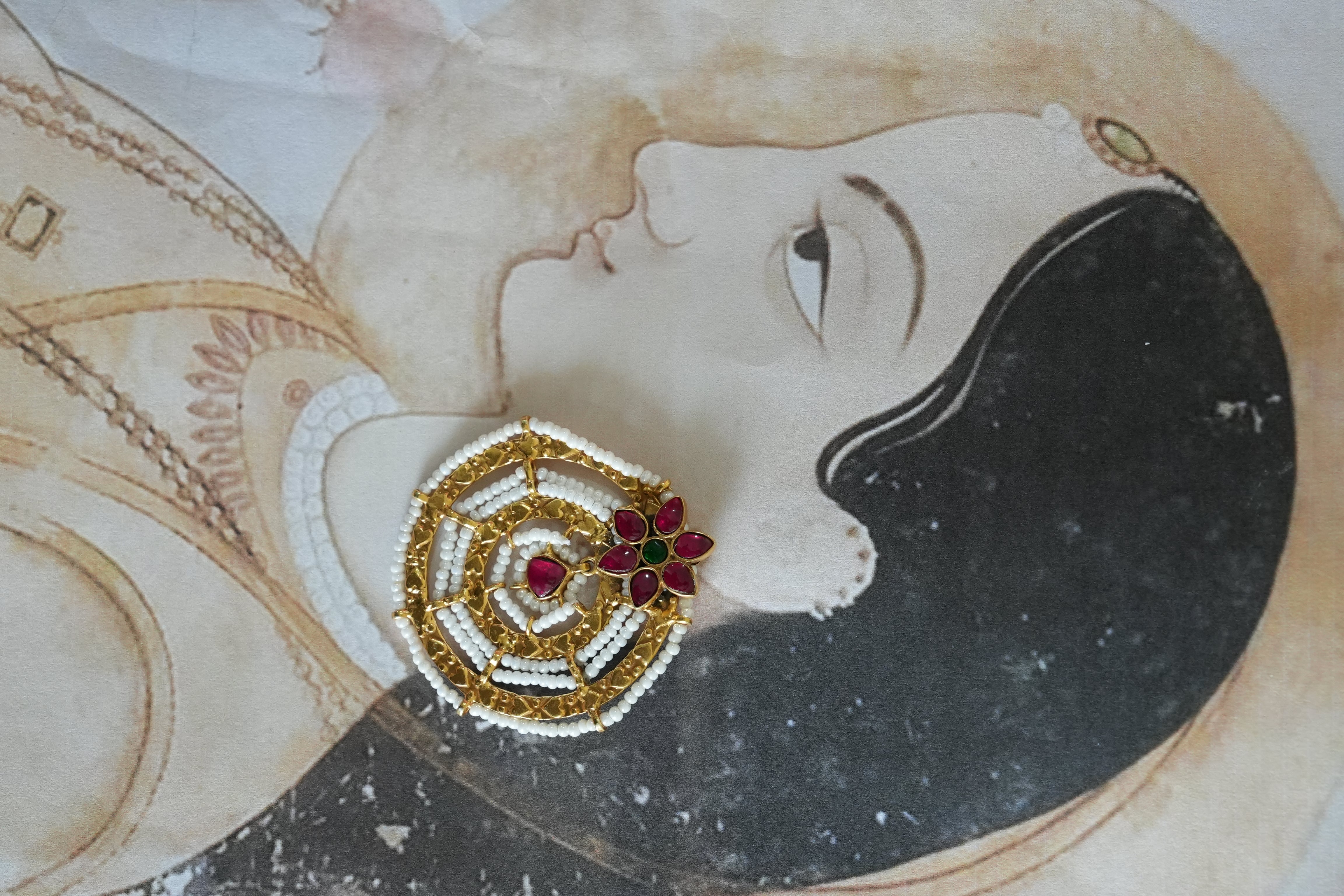 Oxidised Silver Earring 